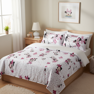Ensemble de housse de couette Minnie 8 pièces, literie imprimée de dessins animés pour enfants - Product Image 2