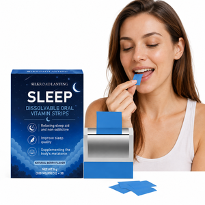 OEM ODM Aide au sommeil personnalisée pour femmes : GABA, Mélatonine, Soutien cérébral rapide, Relaxation, Végétalien, Halal, Bandes orales à dissolution rapide pour le sommeil - Product Image 1