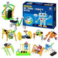 Kit de robot DIY Luckykoo pour enfants, jouets éducatifs STEM, robot éducatif, jouets d'ingénierie scientifique, kits scientifiques