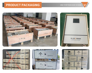 Batterie au lithium fer phosphate 51,2 V 300 Ah, batterie solaire à cycle profond, M40201, stockage haute capacité 5120 Wh, énergie E - Product Image 3