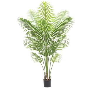 Grand palmier artificiel en plastique vert <span class=keywords><strong>Areca</strong></span> en pot, <span class=keywords><strong>plante</strong></span> d'intérieur sur pied, fougère bonsaï 100-200 cm, décoration d'intérieur - Product Image 5