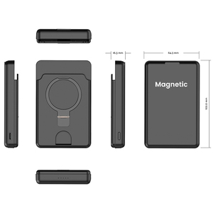 Xách tay đa chức năng 5000mAh 22.5W từ nhanh không dây sạc điện ngân hàng bảng đứng chống mất GPS Tracker Thẻ Ví - Product Image 2