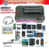 Programmer Universal JQW XGecu T48 TL866-3G dengan Berbagai Kit Adaptor 32-bit 120MHz 40-pin ZIF Mendukung 34000+ IC Harga Asli