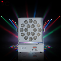 Projecteur LED DJ en aluminium 18x12W, 3/4/7 canaux DMX512 RGB IP30, angle de faisceau 15°, éclairage de scène pour discothèque
