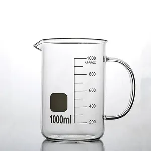 Bécher en <span class=keywords><strong>verre</strong></span> avec poignée pour balances de laboratoire 500 <span class=keywords><strong>ML</strong></span> - Product Image 4