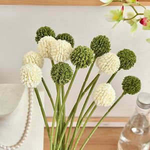 Flor Artificial Golden Ball, Rama Individual, Alta Simulación, Plástico, Decoración del Hogar, Material para Arreglos de Boda DIY - Product Image 4