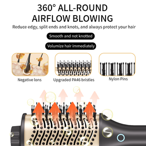 <span class=keywords><strong>Sèche</strong></span>-<span class=keywords><strong>cheveux</strong></span> brosse professionnel en une seule étape 1200W Technologie ionique améliorée Réglages 3 vitesses/4 températures Lisseur de <span class=keywords><strong>cheveux</strong></span> Diffuseur - Product Image 3
