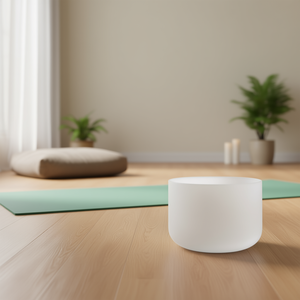 Bol chantant en cristal de 8 pouces, note F, accessoire de méditation et de yoga pour la pratique spirituelle et la relaxation - Product Image 2