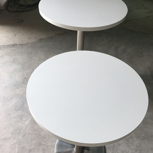Ensemble de table à manger moderne ronde <span class=keywords><strong>blanche</strong></span> en surface solide de taille personnalisée, écologique, pour <span class=keywords><strong>la</strong></span> maison, les restaurants et les hôtels - Product Image 6