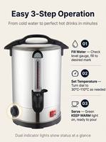 Bouilloire Électrique Commerciale Personnalisée ODM/OEM avec Logo, Distributeur d'Eau Chaude en Acier Inoxydable 12L, Vente en Gros