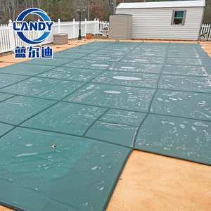 Couverture de sécurité en maille pour piscine LANDY certifiée ISO9001, durable, imperméable, en PP, épaisseur 1 mm, sur mesure pour piscines hors sol - Product Image 5