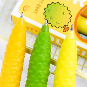 1/3 Pezzi Penna Gel Nera in Plastica Multicolore Blu ad Asciugatura Rapida, Profumata al Durian, Scrittura Fluida 0.5mm, Cancelleria per Ufficio e Studio per Bambini - Product Image 3