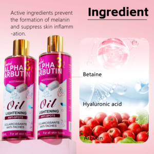 Geranium nho hạt giống Kojic axit ánh sáng dầu Nhà Máy chiết xuất OEM Alpha Arbutin 3 Cộng với tinh dầu nguyên chất 300ml dầu massage cơ thể - Product Image 3