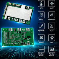 BMS intelligent avec communication Bluetooth RS485 One Wire 16S 25A, fonction de charge et d'équilibrage pour systèmes de surveillance intelligents