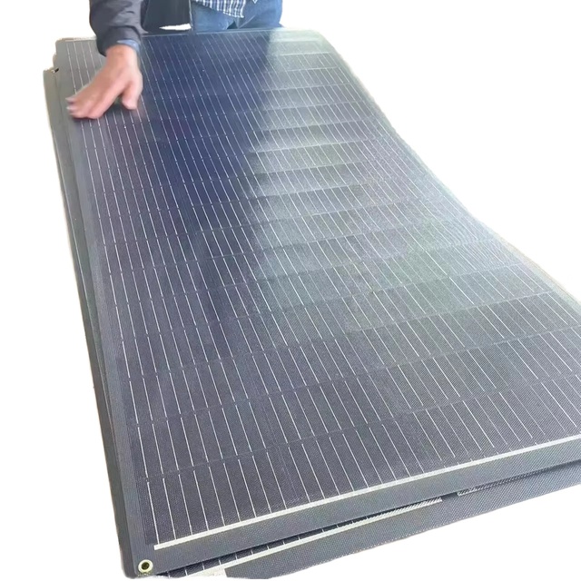 100W Flexible Mono Crystalline Solar Panel 19.8V 12V Black 1200x540MM for RV Boat Off-Grid Home System