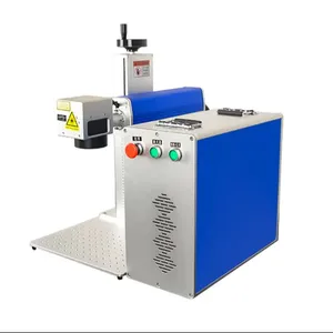 Pabrik EXW 20w-50w Laser serat daya menandai/mesin ukiran untuk pencetakan Logo logam