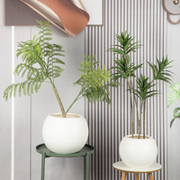 Vente directe d'usine Pot de fleurs sphérique en ciment plastique épaissi Nouveau style chinois Grand salon décoratif