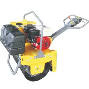 15KN 300Kg Walk-Behind Smooth Single Drum Small Soil Compactor Vibratory Mini Asphalt Road Roller Machine With Gasoline Engine