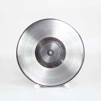 Disques vinyles argentés personnalisés 7 10 12 pouces pour la réplication et l'impression de disques