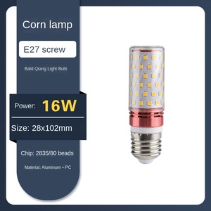 หลอดไฟ LED ขั้ว E27/E14/B22 คุณภาพสูง 12W 16W อะลูมิเนียม สองสี 3 สี รุ่นข้าวโพด - Product Image 6