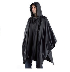 DFR0126  Poncho de pluie à capuche camouflage, imperméable, veste de pluie pour hommes, femmes et adultes - Product Image 2