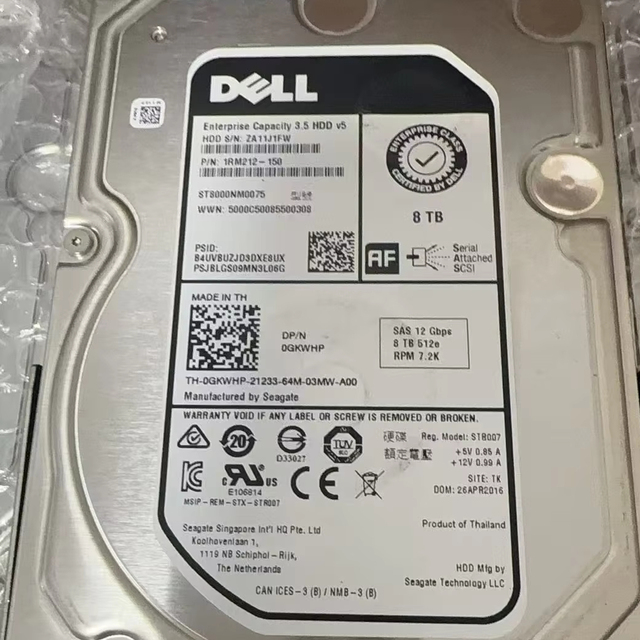 For 8TB SAS 12G 7.2K 3.5" Internal Server New Metal Enterprise HDD ST8000NM0075