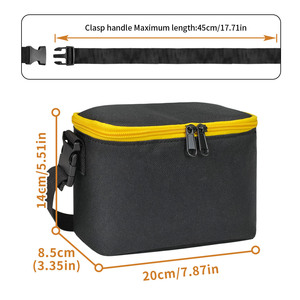 Tool Bag Tool Messenger Bag With Adjustable Shoulder Strap Zipper Closure Universal Tool Storage Yellow - Product Image 5