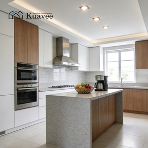 ตู้ครัวสำเร็จรูปทรงตัวแอล รุ่น KUAVEE สำหรับอพาร์ทเมนต์  ประกอบเองได้  งานออกแบบไม้  เฟอร์นิเจอร์บ้านใหม่  ตู้ครัว - Product Image 1