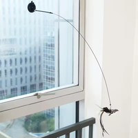 Influenceur Simulé Oiseau Interactif Amusant Plume Oiseau avec Cloche Jouet pour Chat Convient aux Chatons pour Jouer avec des Jouets pour Chat
