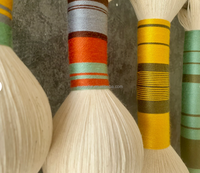 Décoration murale en macramé coloré : Art en fibres de corde tressée