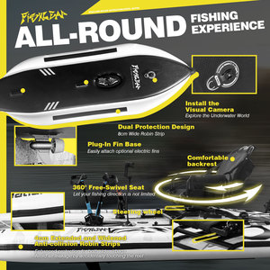Kayak de pêche gonflable portable Spatium 350 cm, propulsion à pédales, siège rotatif, pêche au coup, support pour moteur électrique, toutes eaux - Product Image 4
