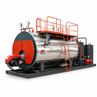 Chaudière à vapeur au gaz naturel industrielle de 15 tonnes, 10,5 MW, entièrement automatique, pour système de chauffage collectif