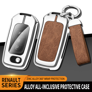 Étui de clé de voiture intelligent en alliage de Zinc avec Logo pour <span class=keywords><strong>Renault</strong></span> Kadjar <span class=keywords><strong>Captur</strong></span> Symbol Koleos Megane 2017 2018 2019 2020 <span class=keywords><strong>2021</strong></span>, <span class=keywords><strong>accessoires</strong></span> de couverture - Product Image 2