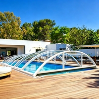 Bâche de piscine robuste pour l'hiver, anti-neige, résistante aux UV, pour piscines enterrées et hors sol, sur mesure, fabrication OEM