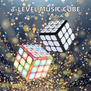 Multifunktionaler Dreistufig Transformierbarer 3x3x3 Musik-Zauberwürfel Elektronisches Kinder-Handspielzeug mit Leuchteffekt im Dunkeln Neuartiges Spielzeug mit Lichteffekt - Product Image 2