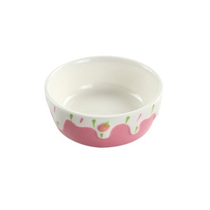 Plato de cerámica navideño para salsa, tazón de postre con relieve de fresa de dibujos animados, tazón de comida para hámster lindo y elegante. - Product Image 1