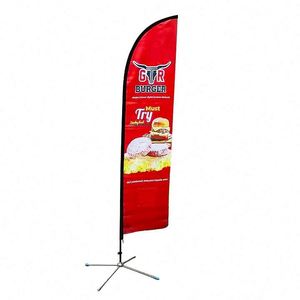 Factory Price Outdoor Flying Standard Advertising <b>Flags</b> Promotion Feather Beach <b>Flag</b> - Product Image 6