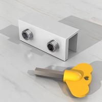Limitador de Ventana Ajustable de Aleación de Aluminio con Diseño Contemporáneo para Ventanas Abatibles - Uso en Cocina, Dormitorio y Baño