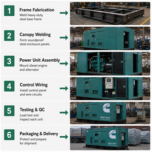 เครื่องกำเนิดไฟฟ้าดีเซล Cummins CE 80kva ระบายความร้อนด้วยน้ำ แบบเงียบ พร้อมระบบ ATS ของแท้สำหรับงานก่อสร้าง สตาร์ทอัตโนมัติ สตาร์ทระยะไกล 50Hz - Product Image 6