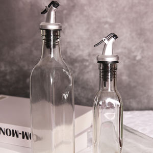 Dispensador de aceite de oliva y vinagre de vidrio hecho a máquina de 150 Ml /250 Ml /500 Ml, botella, contenedor de aceite, suministro a granel de fábrica china - Product Image 6