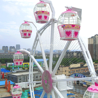 Grande Roue Commerciale de 20m en Acier avec Paniers Floraux à Vendre, Manège Extérieur avec Lumières LED, Couleurs Personnalisables, Parc d'Attractions, ISO CE