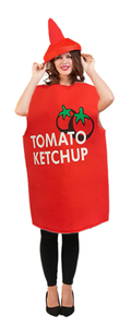 <span class=keywords><strong>Disfraces</strong></span> Divertidos <span class=keywords><strong>de</strong></span> Poliéster con Temática <span class=keywords><strong>de</strong></span> Ketchup para Parejas Adultas <span class=keywords><strong>de</strong></span> Luolan para Halloween, con Top y Sombrero para Representaciones Escénicas - Product Image 2