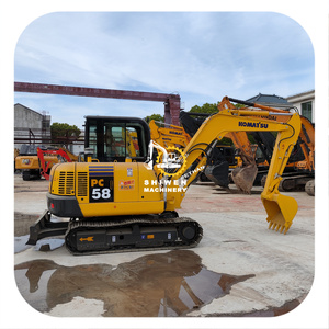 Miniexcavadora Komatsu PC58 Usada de Alta Calidad, Original de Japón, de Segunda Mano, PC58 60 70 78, Miniexcavadora Pequeña con Topadora, Lista para Enviar - Product Image 1
