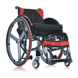 Fauteuil roulant manuel en aluminium léger de sport en plein air de loisirs actifs pour handicapés - Product Image 3