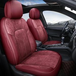 Fundas de Asiento de Alta Gama para Porsche Macan, Reemplazo de Asientos con Cuero Rojo Burdeos, Venta al Por Mayor de Fábrica - Product Image 3