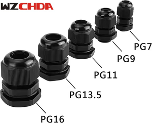 Có thể điều chỉnh PG7 nhựa không thấm nước Cable gland 3-6.<span class=keywords><strong>5</strong></span> mét PA cáp kết nối - Product Image 4