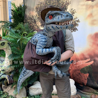 Marionnette de dragon dinosaure réaliste de grande taille pour l'épaule