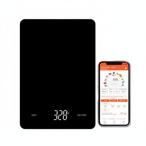 Balance de cuisine numérique Virtu 3,2 kg, contrôlée par application, écran LCD rétroéclairé, alimentée par piles, outil de cuisson et de pâtisserie pour la maison - Product Image 1