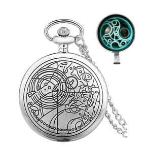 <span class=keywords><strong>Dr</strong></span> <span class=keywords><strong>who</strong></span> película tema diseño aleación COLLAR COLGANTE y caja de regalo novedad relojes de bolsillo de cuarzo con cadena - Product Image 3