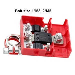 Portafusibles de 32V 400A, Conector de Terminal de Distribución de Batería de Liberación Rápida, Abrazadera de Batería para Caravanas 4x4 con Cubierta - Product Image 3